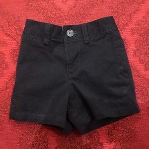 Ralph Lauren Navy Twill Shorts, 6 months